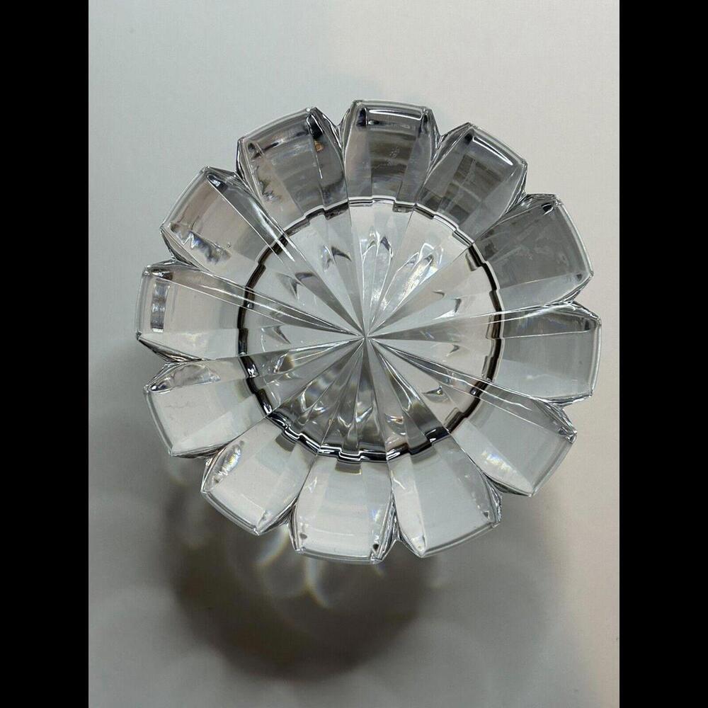 Vintage Mikasa Slovenia Perfume Bottle 5” Cut Glass Crystal Bottle With Stopper - Picture 5 of 9